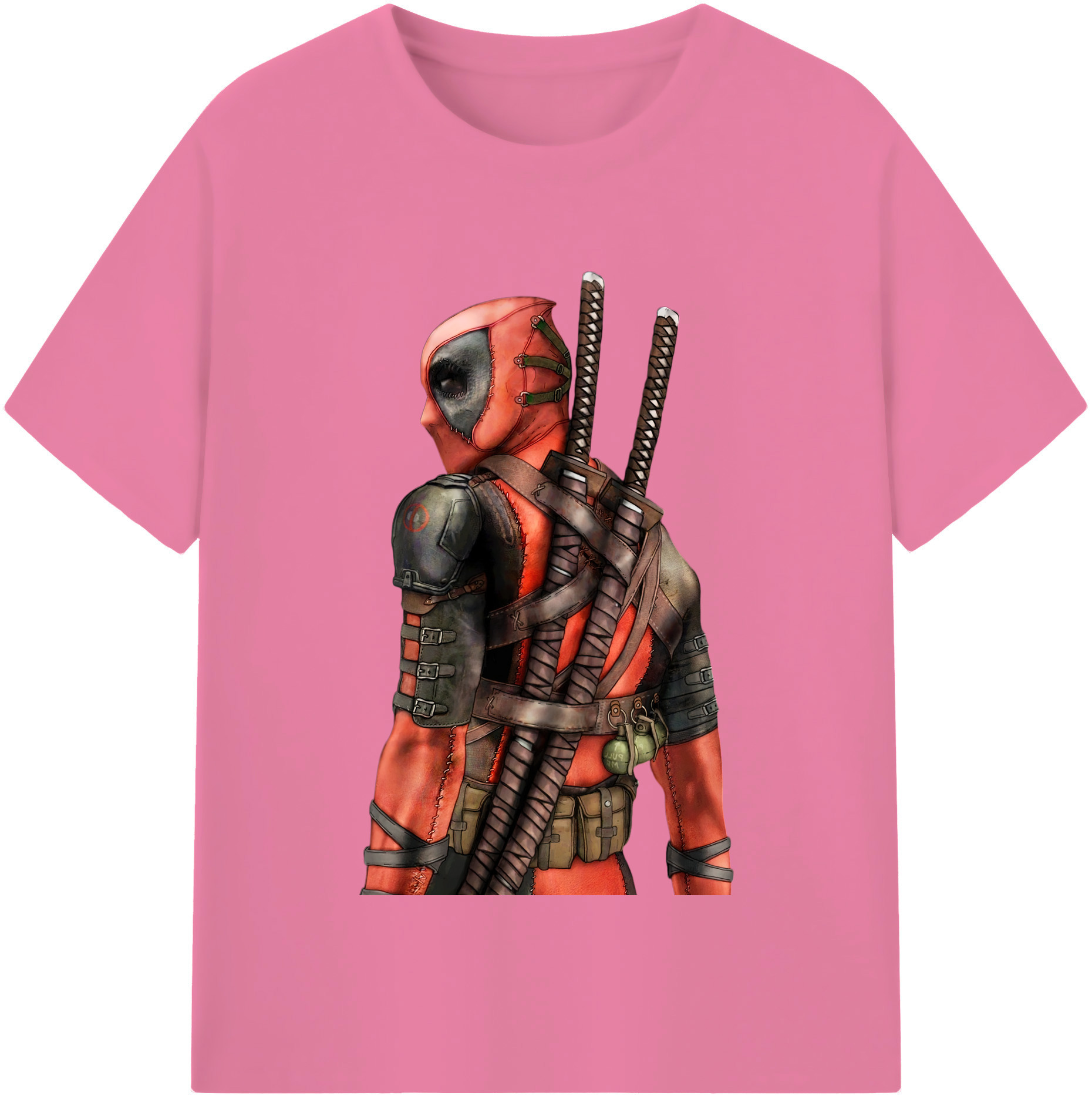 （画像用） Deadpool デッドプール 綿100％半袖Tシャツ（フロントプリント）